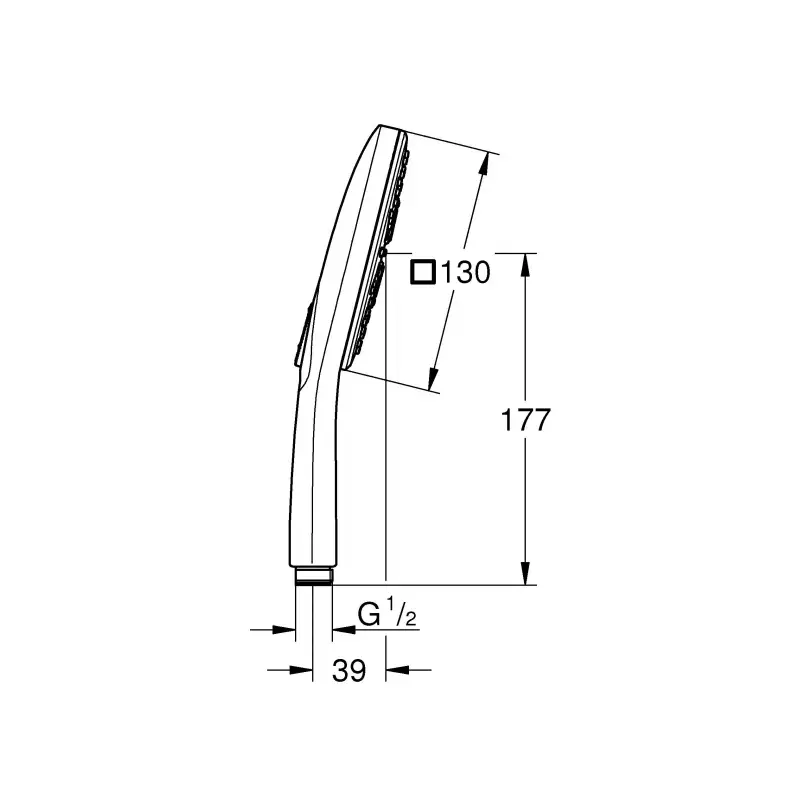 Душевая лейка Grohe Vitalio SmartActive 26595000 хром