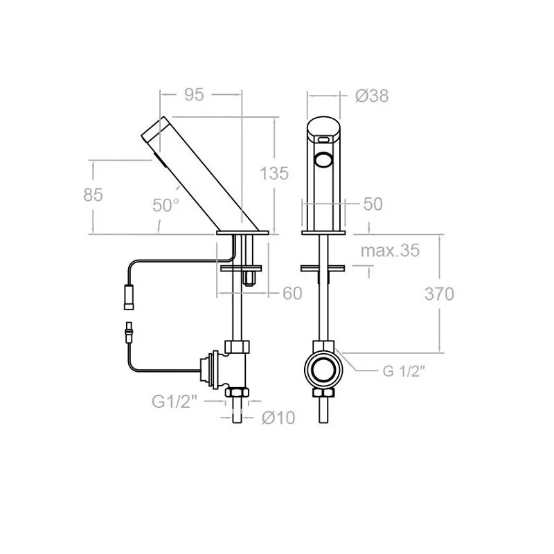 Кран для раковины Ramon Soler Soltronic 8119B хром