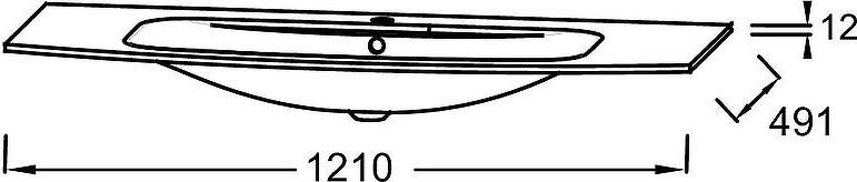 Мебельная раковина Jacob Delafon Nona 120 EB1886RU-DE1 белая