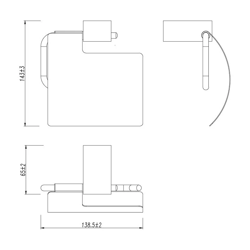 Держатель туалетной бумаги LEMARk Smooth Line 9726012 серый