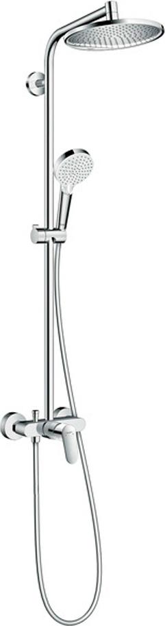 Душевая стойка Hansgrohe Crometta S 240 1jet Showerpipe EcoSmart 27269000 9 л, хром