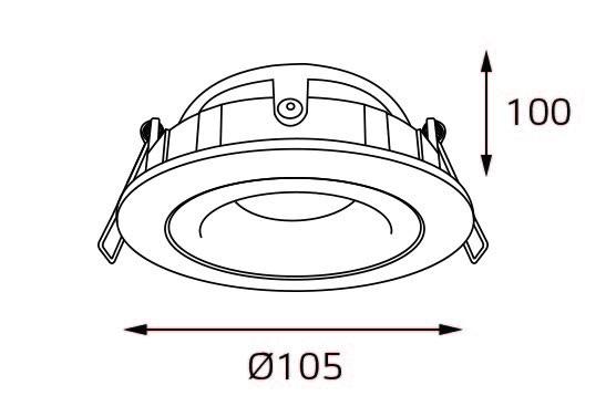 Встраиваемый светильник Italline M02-026029 white