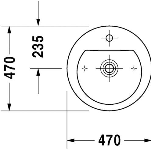 Раковина 47 см Duravit Darling New 0497470000