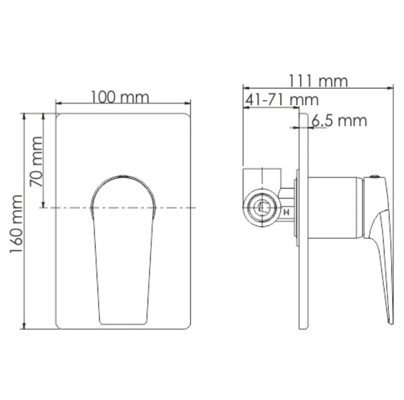 Душ гигиенический WasserKRAFT Wiese 8400 А84095 черный