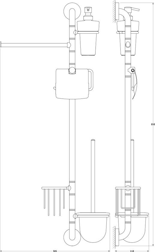 Стойка Ellux Elegance ELE 076