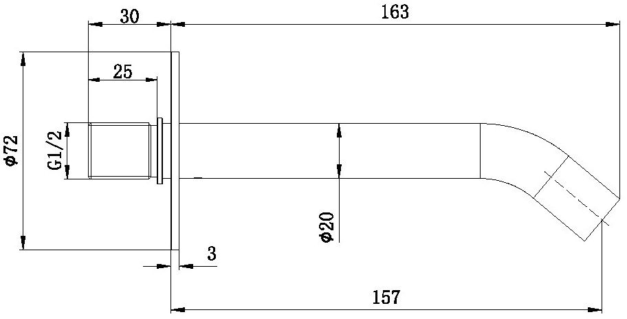 Излив Allen Brau Priority 5.31A18-31 черный матовый