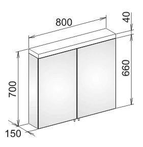 Зеркальный шкаф Keuco Royal Reflex 24003171301 белый