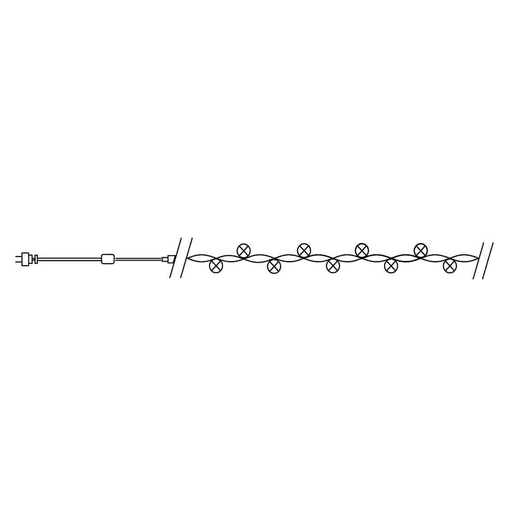 Светодиодная гирлянда Feron Линейная 230V теплый белый 8 режимов CL03 32290