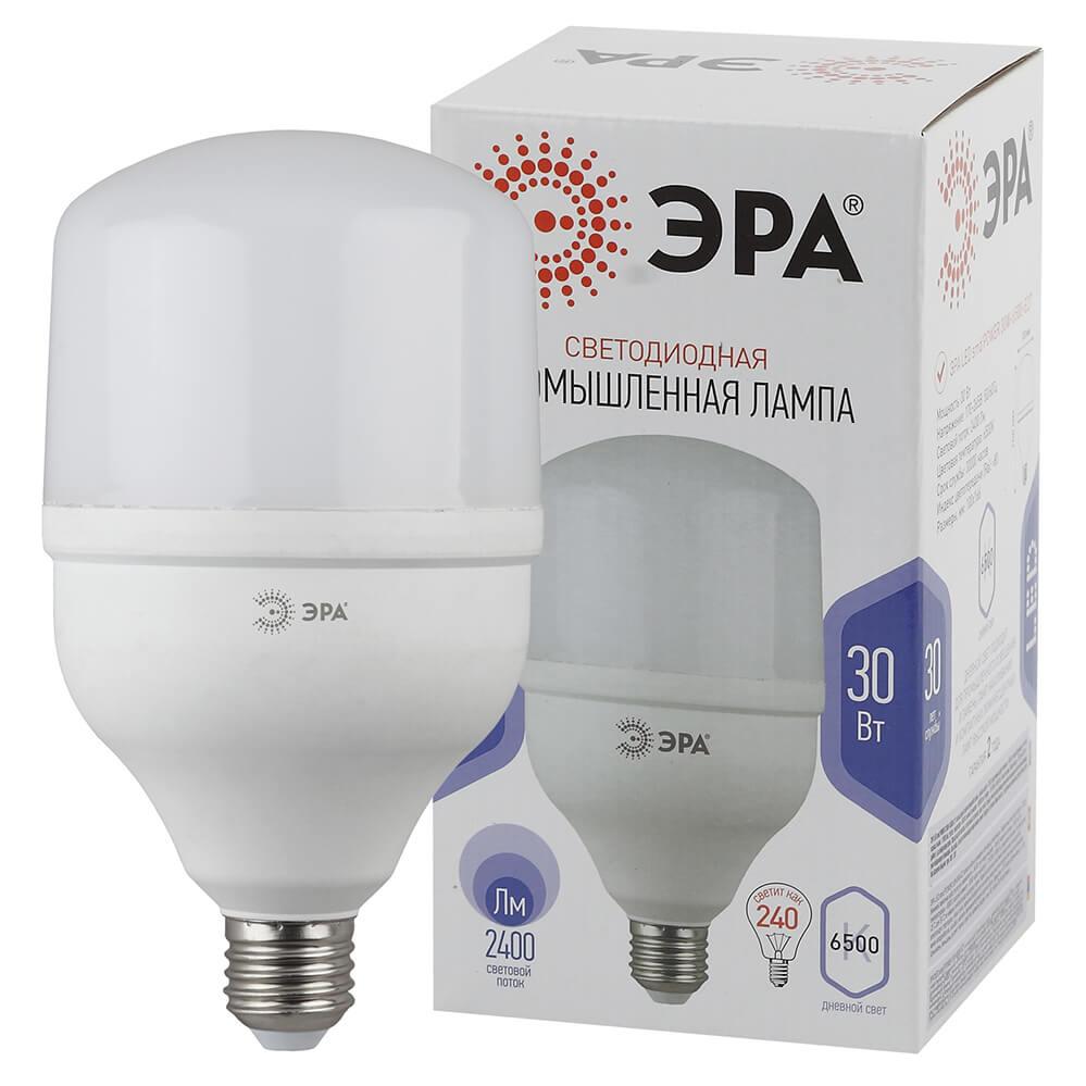 Лампа светодиодная ЭРА E27 30W 6500K матовая LED POWER T100-30W-6500-E27 Б0049597