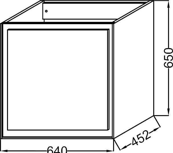 Тумба под раковину 65 см Jacob Delafon Rythmik Pure EB1770-M75 красный