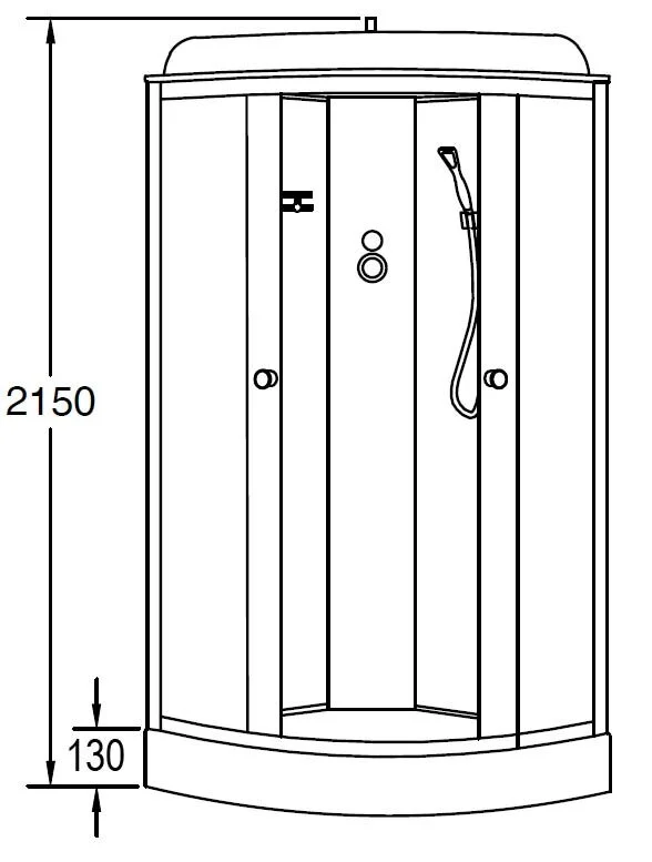 Душевая кабина Loranto Sunway CS-6691 G, 90*90*215