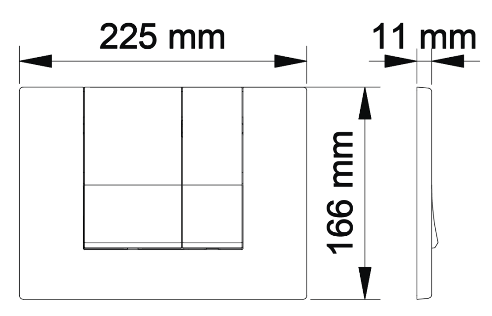 Комплект Berges Wasserhaus Novum 047243 кнопка хром