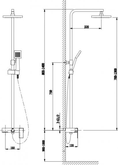 Душевая система Timo Selene SX-1041/00