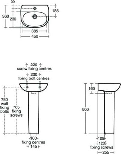 Пьедестал для раковины Ideal Standard Tesi T352101