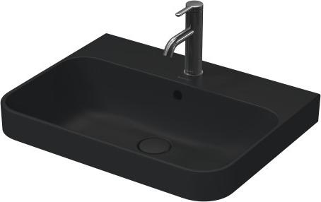 Раковина 60 см Duravit Happy D2 Plus 2360601300 чёрный 44275₽