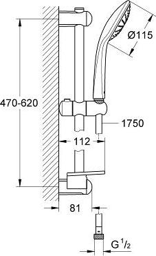 Душевой гарнитур Grohe Euphoria 2726600E