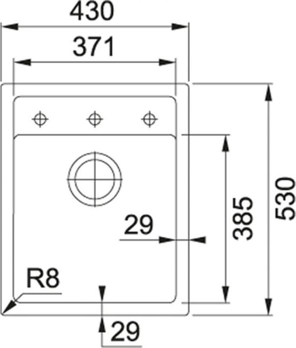 Кухонная мойка 43 см Franke Sirius SID 610-40 3,5" 114.0489.202, оникс