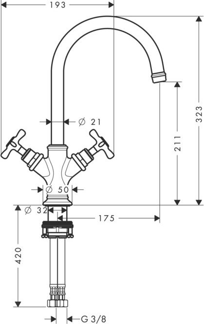 Смеситель для раковины Axor Montreux 16506310, красное золото