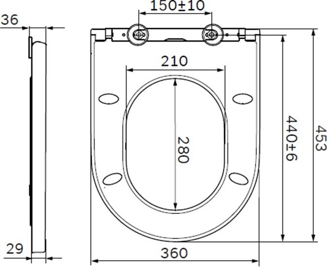 Крышка-сиденье AM.PM Inspire C507854WH с микролифтом, белый