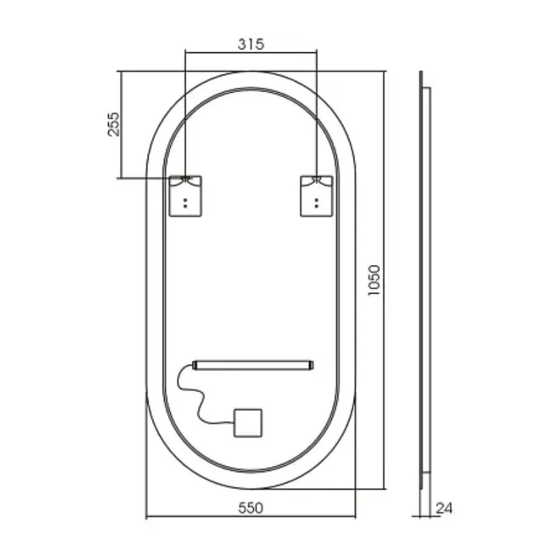 Зеркало Silver Mirrors Viva LED-00002690 золото