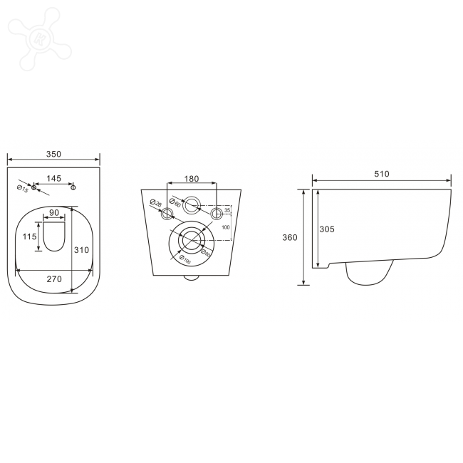 Комплект GRH772002510 Grohe + beWash Rapid SL инсталляция для унитаза подвесного + Schutz унитаз подвесной безободковый с сиденьем микролифт белый глянец BKWHR002510