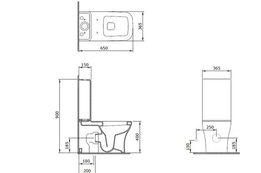 Унитаз-компакт Bocchi Scala Arch 1133-033-0129, цвет мятный матовый