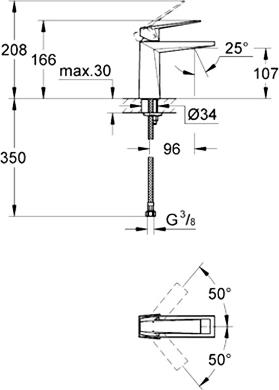 Смеситель Grohe Allure Brilliant 23033000 для раковины