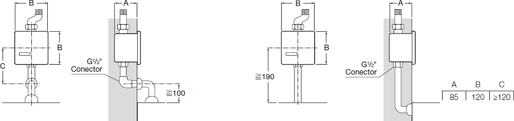 Сливной механизм для писсуара Roca Sentronic-S 5A9602B00