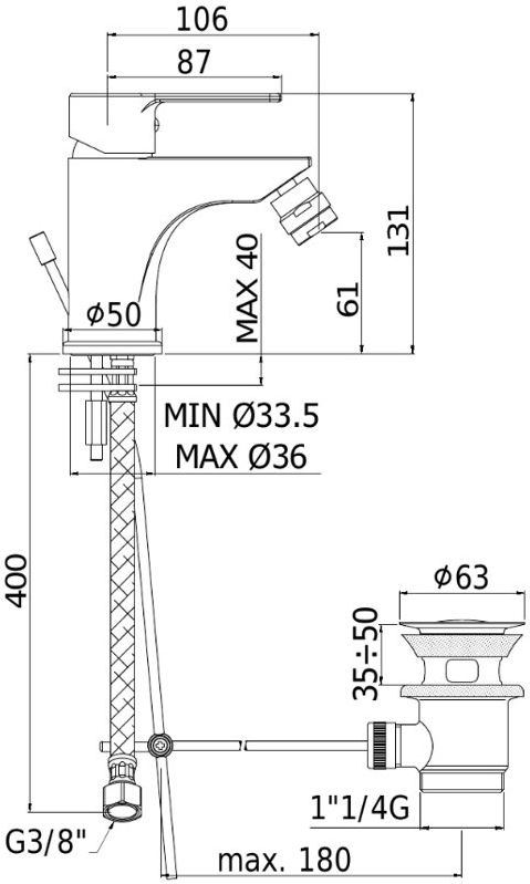 Набор смесителей Paffoni Red 00255125 4 в 1 (сет 7)