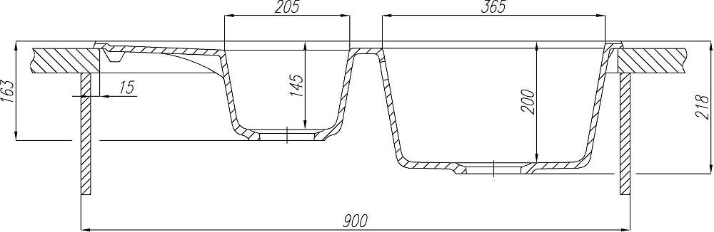 Кухонная мойка Aquaton Делия 87 1A716232DE220, бежевый