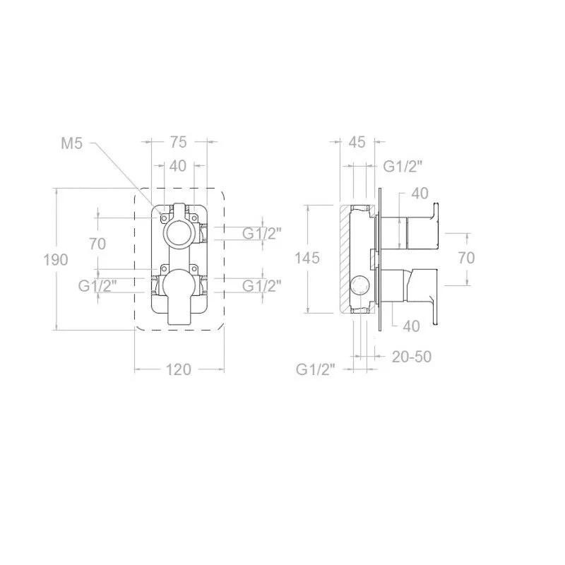 Смеситель для ванны с душем Ramon Soler Rs-Q 931503S хром