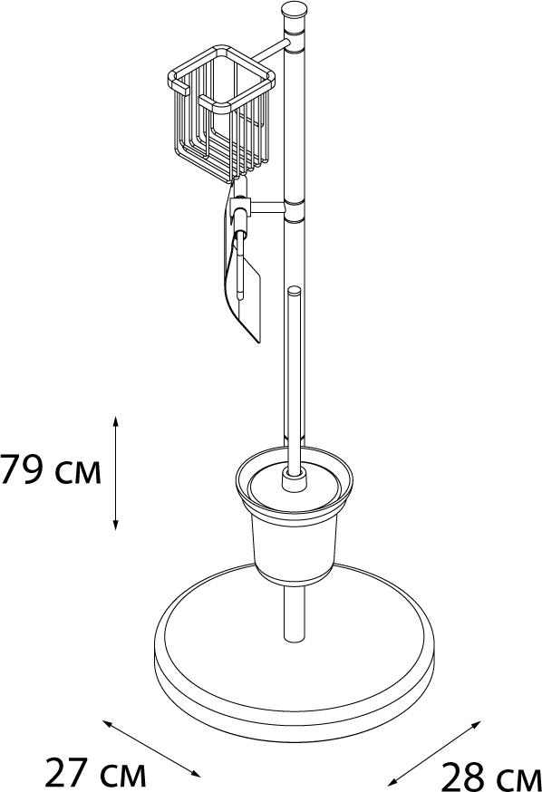 Стойка Fixsen FX-433 хром