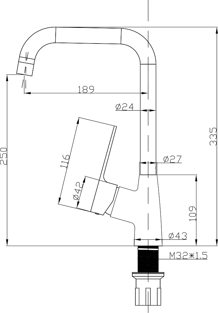 Комплект Мойка кухонная Domaci Болонья М-39-002 черная + Смеситель STWORKI WFD04007GA черный матовый