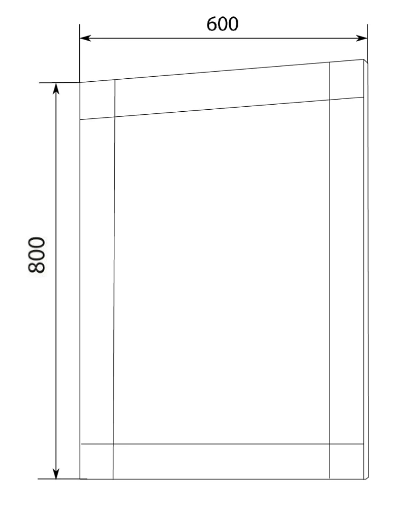 Зеркало Marka One Glass У73243 бежевый