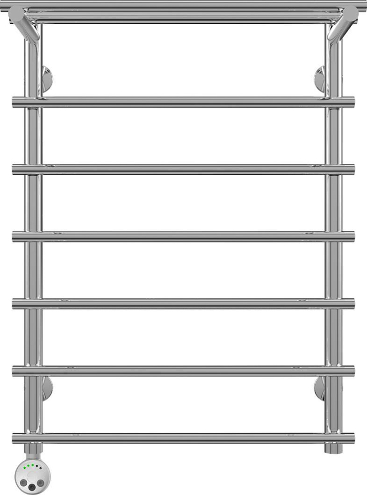 Полотенцесушитель электрический Terminus Ватра с полкой П7 500x696, ТЭН HT-1 300W, левый/правый
