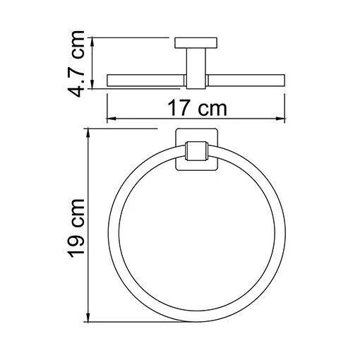 Полотенцедержатель WasserKRAFT Lippe К-6500 K-6560 хром