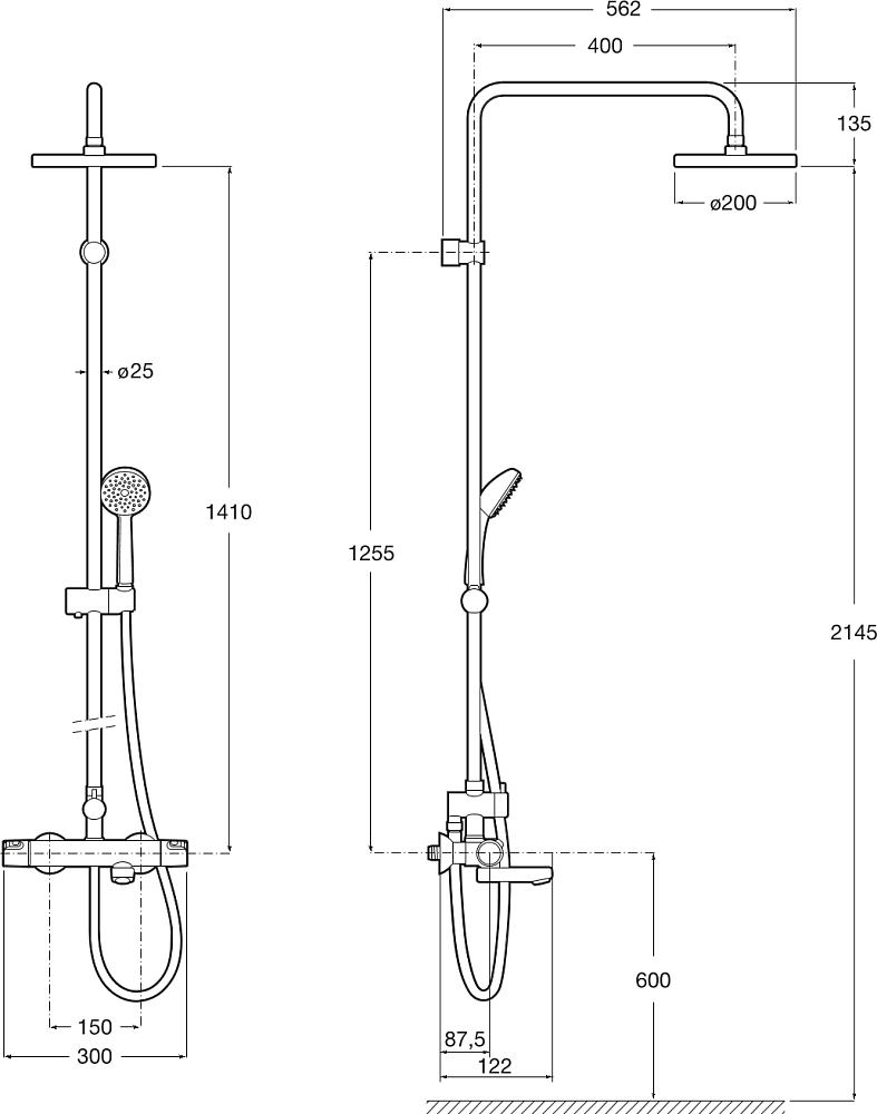 Душевая стойка Roca Victoria 5A2718C00