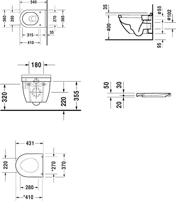 Подвесной унитаз TOTO RP CW552Y