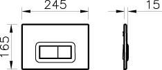 Комплект VitrA Normus 9773B003-7202 кнопка хром