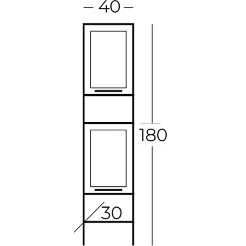 Шкаф-пенал Belinza Trellis TRL180V0H0.14L14L коричневый