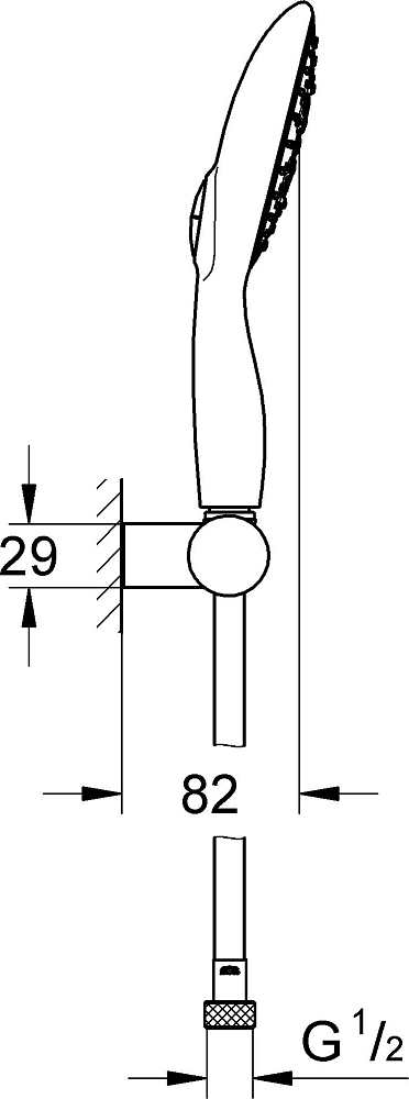 Душевой гарнитур Grohe Power&Soul 27742000