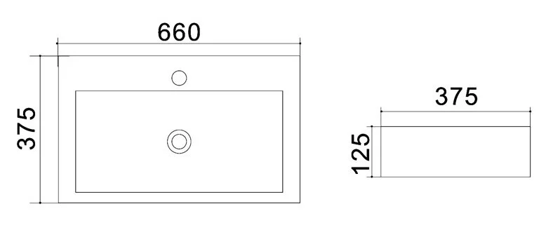 Раковина накладная Azario AZ-4310 белый