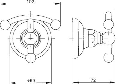 Крючок Nicolazzi Classica 1481TB