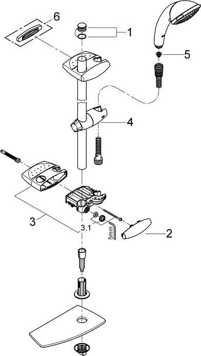 Душевой гарнитур Grohe Movario 28575000