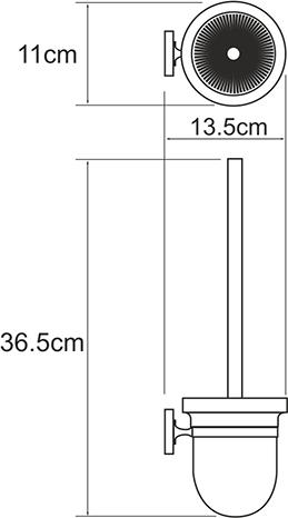 Щётка для унитаза Wasserkraft Rhein 6227