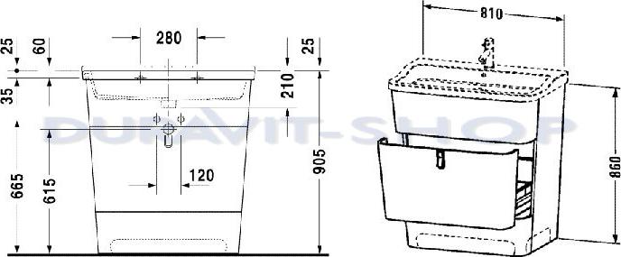 Тумба напольная 81 см Duravit Esplanade ES905100505 дуб