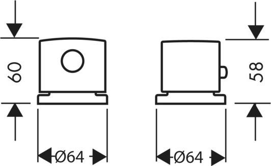 Термостат на край ванны Axor Uno 38480950, латунь