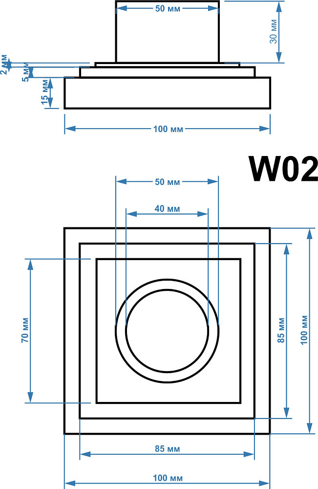 Душевой трап Magdrain W02Q5-Z