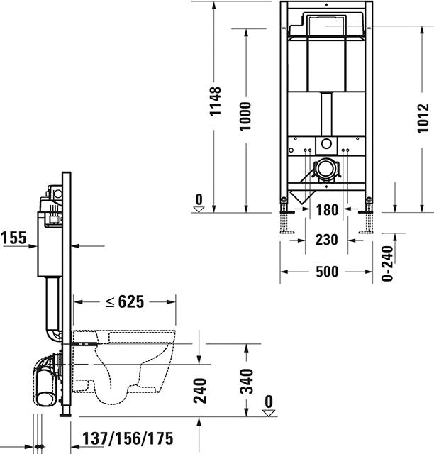 Инсталляция для унитаза Duravit DuraSystem WD1020000000