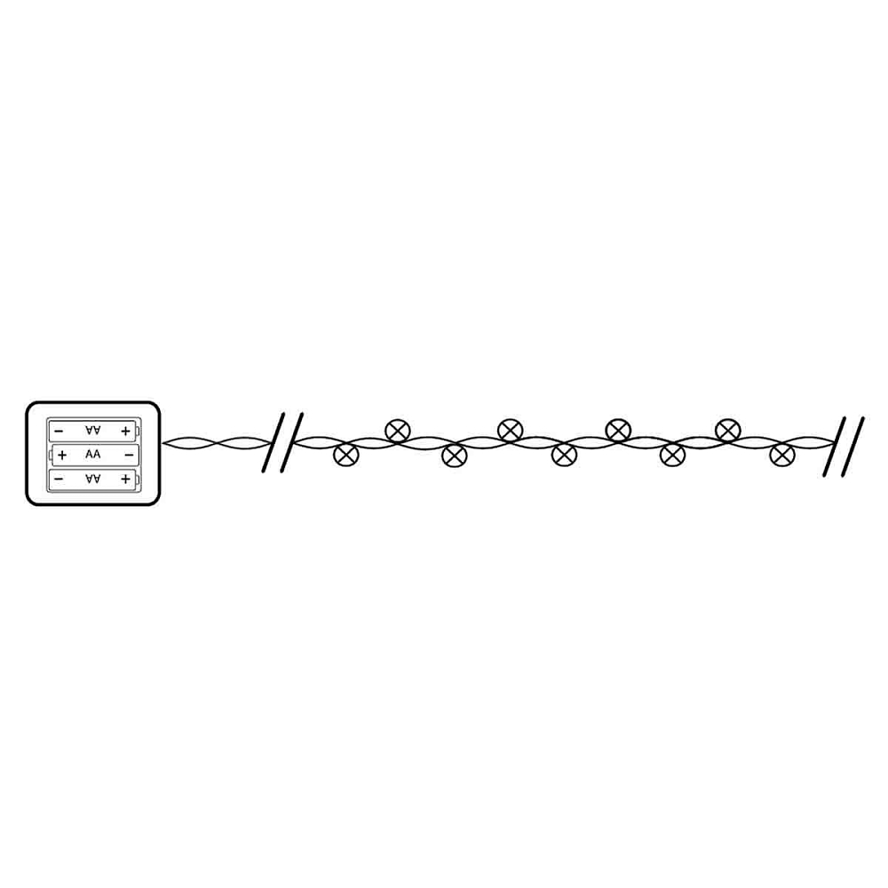 Светодиодная гирлянда Feron Линейная AA разноцветная с мерцанием CL556 26763